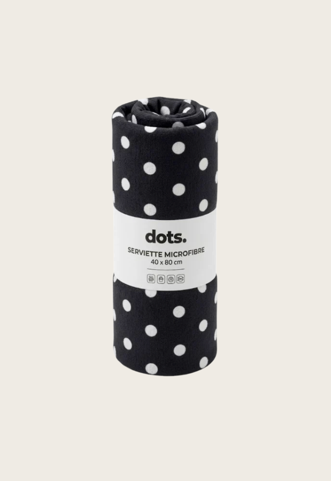 Serviette Microfibre dots.